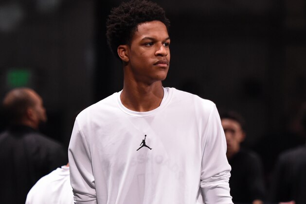 STUDIO CITY, CA - JANUARY 25:  Shareef O'Neal looks on during the 2018 Brand Jordan NBA All-Star Uniforms & All-Star Rosters Unveiling show on January 25, 2018 at CBS Studios in Studio City, California. NOTE TO USER: User expressly acknowledges and agrees that, by downloading and or using this photograph, User is consenting to the terms and conditions of the Getty Images License Agreement. Mandatory Copyright Notice: Copyright 2018 NBAE (Photo by Adam Pantozzi/NBAE via Getty Images)