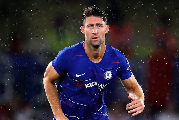 LONDON, ENGLAND - AUGUST 07:  Gary Cahill of Chelsea in action during the pre-season friendly match between Chelsea and Olympique Lyonnais at Stamford Bridge on August 7, 2018 in London, England.  (Photo by Chris Brunskill/Fantasista/Getty Images)