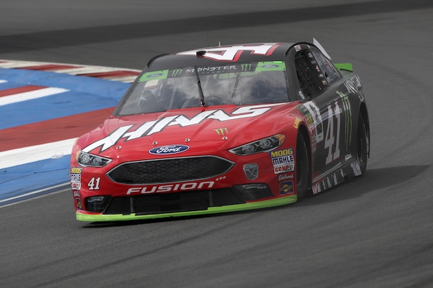 CHARLOTTE, NC - SEPTEMBER 28:  Kurt Busch, driver of the #41 Haas Automation/Monster Energy Ford, drives  during practice for the Monster Energy NASCAR Cup Series Bank of America Roval 400 at Charlotte Motor Speedway on September 28, 2018 in Charlotte, North Carolina.  (Photo by Streeter Lecka/Getty Images)