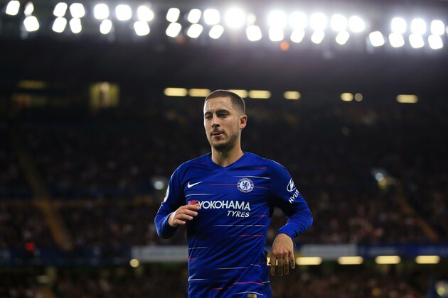 LONDON, ENGLAND - SEPTEMBER 29: Eden Hazard of Chelsea during the Premier League match between Chelsea FC and Liverpool FC at Stamford Bridge on September 29, 2018 in London, United Kingdom. (Photo by Marc Atkins/Getty Images)