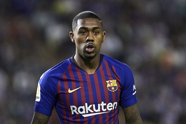 VALLADOLID, SPAIN - AUGUST 25:  Malcom Filipe Silva of FC Barcelona looks on during the La Liga match between Real Valladolid CF and FC Barcelona at Estadio Jose Zorrilla on August 25, 2018 in Valladolid, Spain.  (Photo by Quality Sport Images/Getty Images)