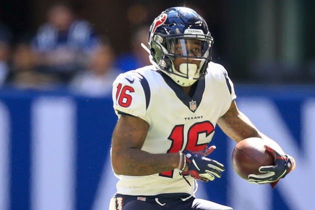 INDIANAPOLIS, IN - SEPTEMBER 30: Keke Coutee #16 of the Houston Texans runs the ball in the 2nd quarter against the Indianapolis Colts at Lucas Oil Stadium on September 30, 2018 in Indianapolis, Indiana. (Photo by Andy Lyons/Getty Images)