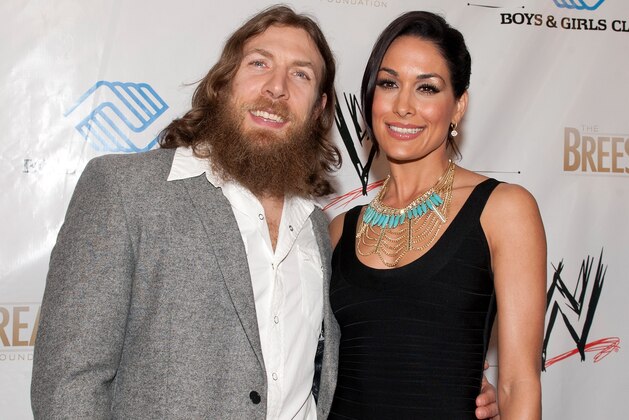 NEW ORLEANS, LA - APRIL 03:  (L-R) Bryan Danielson aka Daniel Bryan and Brie Bella attend WWE's 2014 SuperStars For Kids at the New Orleans Museum of Art on April 3, 2014 in New Orleans City.  (Photo by Erika Goldring/Getty Images)