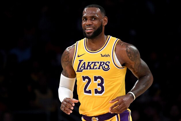 LOS ANGELES, CA - OCTOBER 02:  LeBron James #23 of the Los Angeles Lakers smiles during a preseason game against the Denver Nuggets at Staples Center on October 2, 2018 in Los Angeles, California.  (Photo by Harry How/Getty Images)