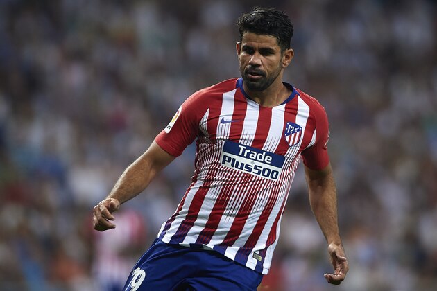 MADRID, SPAIN - SEPTEMBER 29:  Diego Costa of Club Atletico de Madrid looks on during the La Liga match between Real Madrid CF and Club Atletico de Madrid at Estadio Santiago Bernabeu on September 29, 2018 in Madrid, Spain.  (Photo by Quality Sport Images/Getty Images)