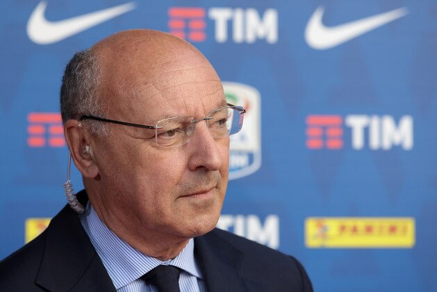 MILAN, ITALY - JULY 26:  Juventus CEO Giuseppe Marotta attends the Serie A 2018/19 Fixture unveiling on July 26, 2018 in Milan, Italy.  (Photo by Emilio Andreoli/Getty Images)