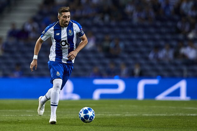 PORTO, PORTUGAL - OCTOBER 03:  Hector Herrera of FC Porto in action during the Group D match of the UEFA Champions League between FC Porto and Galatasaray at Estadio do Dragao on October 3, 2018 in Porto, Portugal.  (Photo by Quality Sport Images/Getty Images)