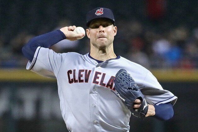 CHICAGO, IL - SEPTEMBER 24:  Starting pitcher Corey Kluber #28 of the Cleveland Indians delivers the ball aginst the Chicago White Sox at Guaranteed Rate Field on September 24, 2018 in Chicago, Illinois. (Photo by Jonathan Daniel/Getty Images)