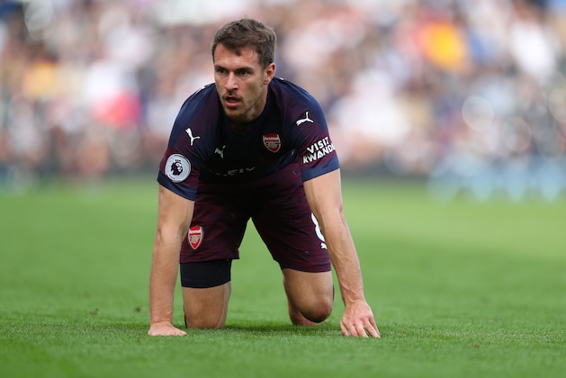 LONDON, ENGLAND - OCTOBER 07: Aaron Ramsey of Arsenal during the Premier League match between Fulham FC and Arsenal FC at Craven Cottage on October 7, 2018 in London, United Kingdom. (Photo by Catherine Ivill/Getty Images) LONDON, ENGLAND - OCTOBER 07: Aaron Ramsey of Arsenal during the Premier League match between Fulham FC and Arsenal FC at Craven Cottage on October 7, 2018 in London, United Kingdom. (Photo by Catherine Ivill/Getty Images)