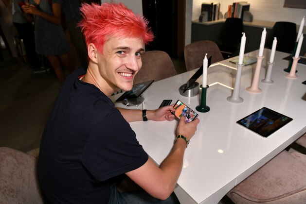 NEW YORK, NY - AUGUST 09: Tyler 'Ninja' Blevins puts Fortnite for Android to the test on the new Samsung Galaxy Note9 at Samsung's launch event on August 9, 2018 in New York City. (Photo by Bryan Bedder/Getty Images for Samsung) NEW YORK, NY - AUGUST 09: Tyler 'Ninja' Blevins puts Fortnite for Android to the test on the new Samsung Galaxy Note9 at Samsung's launch event on August 9, 2018 in New York City. (Photo by Bryan Bedder/Getty Images for Samsung)