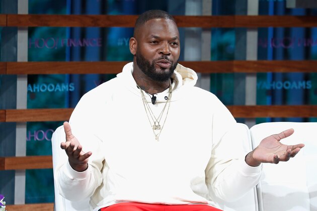 NEW YORK, NY - SEPTEMBER 20:  CEO The Imagination Agency Martellus Bennett speaks during the 2018 Yahoo Finance All Markets Summit at The Times Center on September 20, 2018 in New York City.  (Photo by John Lamparski/Getty Images)