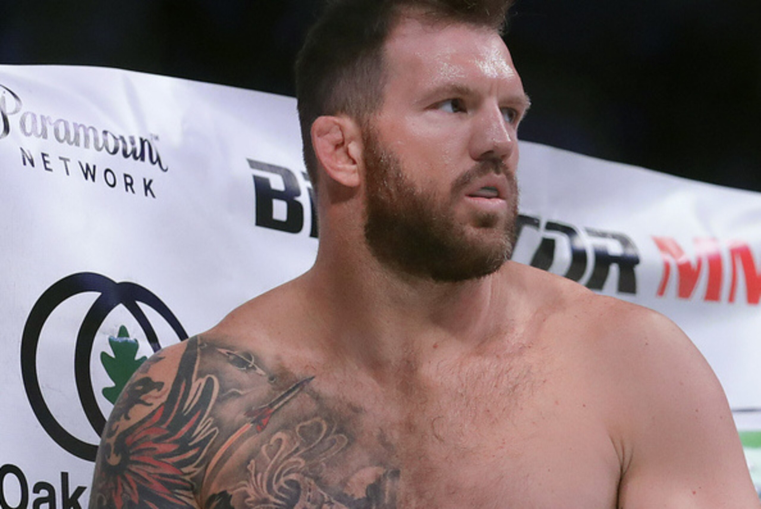 Ryan Bader before a mixed martial arts fight against Muhammed