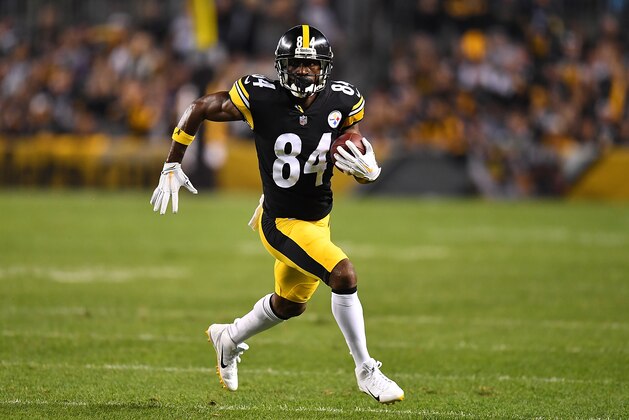 PITTSBURGH, PA - SEPTEMBER 30:  Antonio Brown #84 of the Pittsburgh Steelers in action during the game against the Baltimore Ravens at Heinz Field on September 30, 2018 in Pittsburgh, Pennsylvania. (Photo by Joe Sargent/Getty Images)