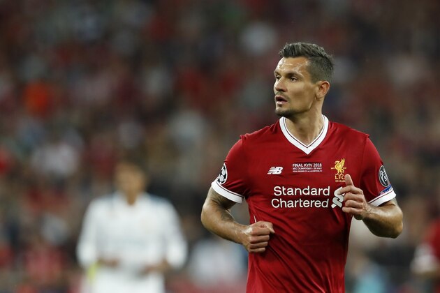 Dejan Lovren of Liverpool FC during the UEFA Champions League final between Real Madrid and Liverpool on May 26, 2018 at NSC Olimpiyskiy Stadium in Kyiv, Ukraine(Photo by VI Images via Getty Images)