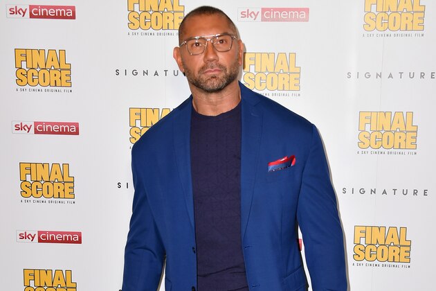LONDON, ENGLAND - AUGUST 30:  Dave Bautista attends the World Premiere of 'Final Score' at the Ham Yard Hotel on August 30, 2018 in London, England.  (Photo by Gareth Cattermole/Getty Images)