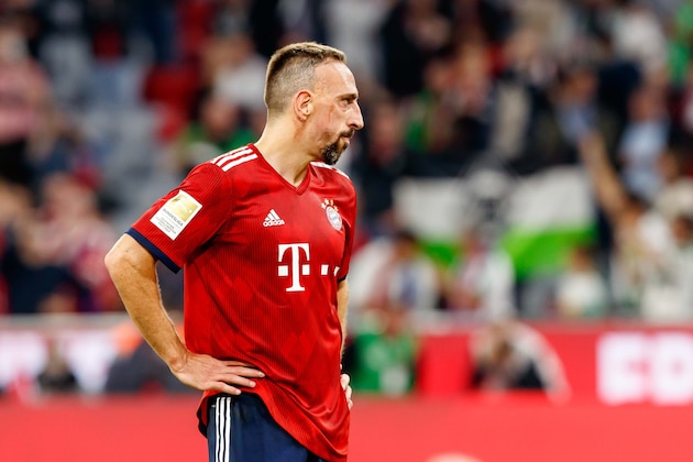 MUNICH, GERMANY - OCTOBER 06: Franck Ribery of Bayern Muenchen looks dejected during the Bundesliga match between FC Bayern Muenchen and Borussia Moenchengladbach at Allianz Arena on October 6, 2018 in Munich, Germany. (Photo by TF-Images/Getty Images)
