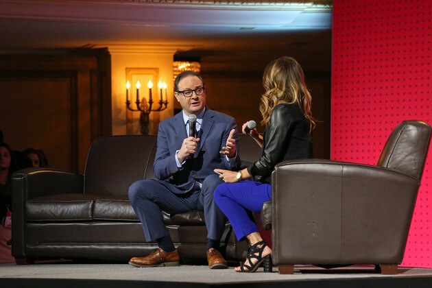 CHICAGO, IL - MAY 15: ESPN Analyst, Adrian Wojnarowski talks on stage during the NBA Draft Lottery on May 15, 2018 at The Palmer House Hilton in Chicago, Illinois. NOTE TO USER: User expressly acknowledges and agrees that, by downloading and or using this Photograph, user is consenting to the terms and conditions of the Getty Images License Agreement. Mandatory Copyright Notice: Copyright 2018 NBAE (Photo by Gary Dineen/NBAE via Getty Images)
