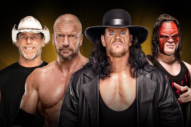 Shawn Michaels, Triple H, The Undertaker and Kane are set to headline Crown Jewel.