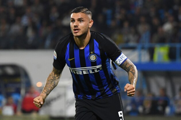FERRARA, ITALY - OCTOBER 07:  Mauro Icardi of FC Internazionale celebrates after scoring the opening goal during the Serie A match between SPAL and FC Internazionale at Stadio Paolo Mazza on October 7, 2018 in Ferrara, Italy.  (Photo by Alessandro Sabattini/Getty Images)