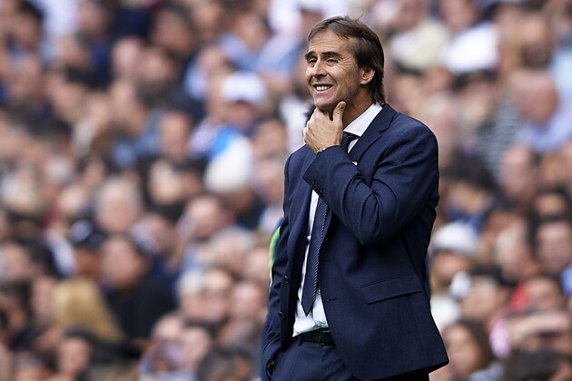MADRID, SPAIN - OCTOBER 20:  Julen Lopetegui, Manager of Real Madrid reacts during the La Liga match between Real Madrid CF and Levante UD at Estadio Santiago Bernabeu on October 20, 2018 in Madrid, Spain. (Photo by Quality Sport Images/Getty Images)