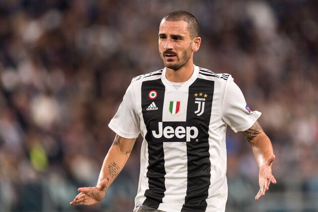 Leonardo Bonucci of Juventus FC during the UEFA Champions League group H match between Juventus FC and Young Boys at the Allianz Arena on October 02, 2018 in Turin, Italy(Photo by VI Images via Getty Images)