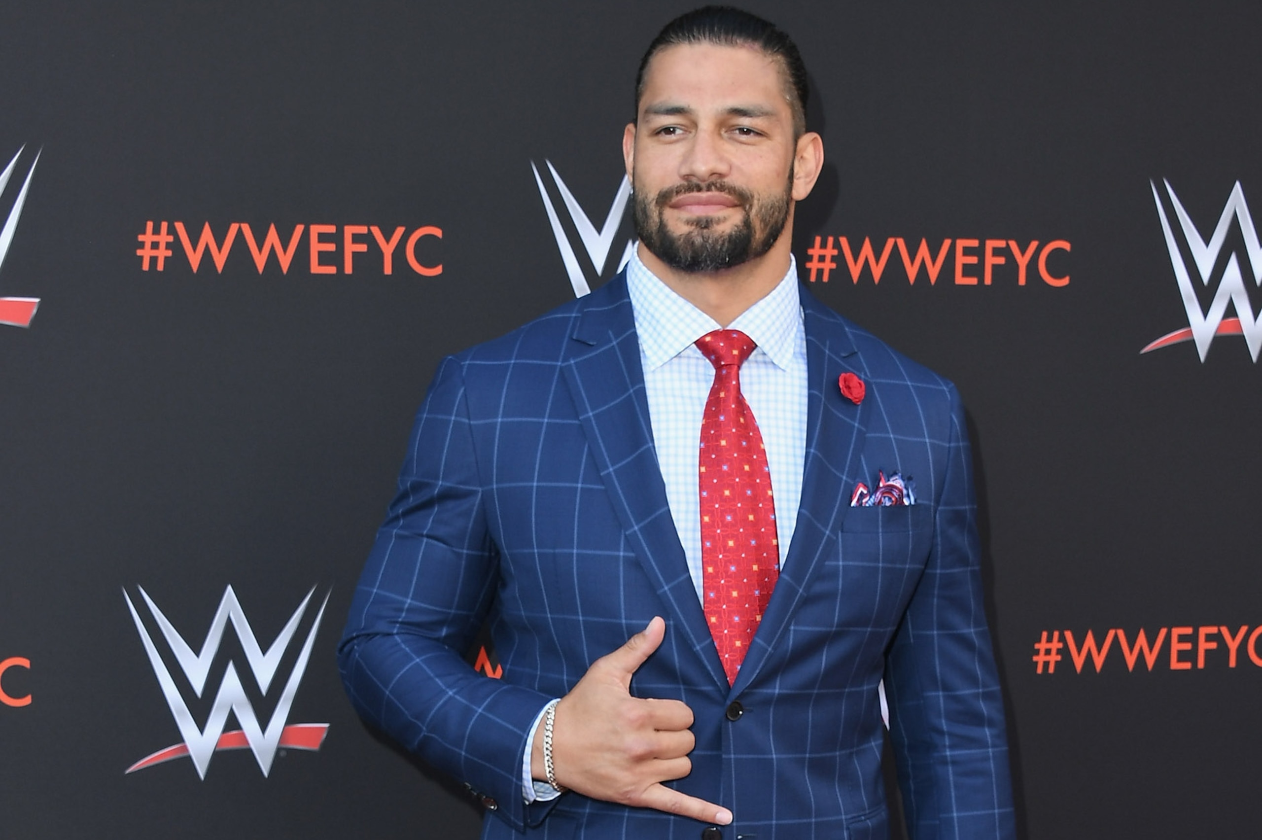 NORTH HOLLYWOOD, CA - JUNE 06: Roman Reigns attends WWE's First-Ever Emmy 'For Your Consideration' Event at Saban Media Center on June 6, 2018 in North Hollywood, California. (Photo by Jon Kopaloff/Getty Images) NORTH HOLLYWOOD, CA - JUNE 06: Roman Reigns attends WWE's First-Ever Emmy 'For Your Consideration' Event at Saban Media Center on June 6, 2018 in North Hollywood, California. (Photo by Jon Kopaloff/Getty Images)