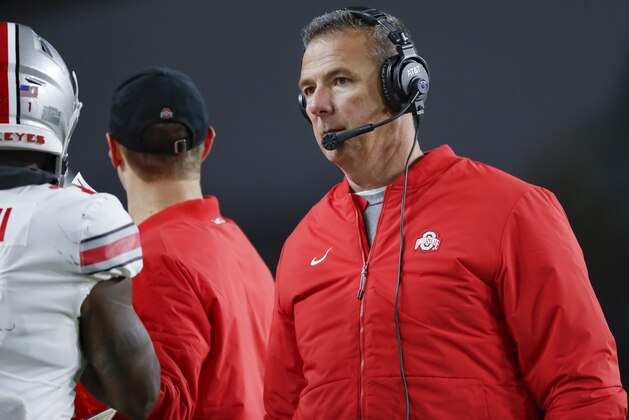 WEST LAFAYETTE, IN - OCTOBER 20: Head coach Urban Meyer of the Ohio State Buckeyes is seen during the game against the Purdue Boilermakers at Ross-Ade Stadium on October 20, 2018 in West Lafayette, Indiana. (Photo by Michael Hickey/Getty Images)
