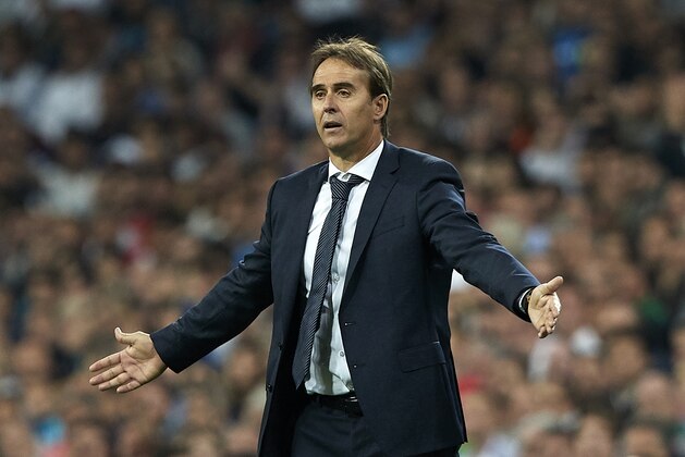 MADRID, SPAIN - OCTOBER 23: Julen Lopetegui Manager of Real Madrid reacts during the Group G match of the UEFA Champions League between Real Madrid  and Viktoria Plzen at Bernabeu on October 23, 2018 in Madrid, Spain.  (Photo by Quality Sport Images/Getty Images)