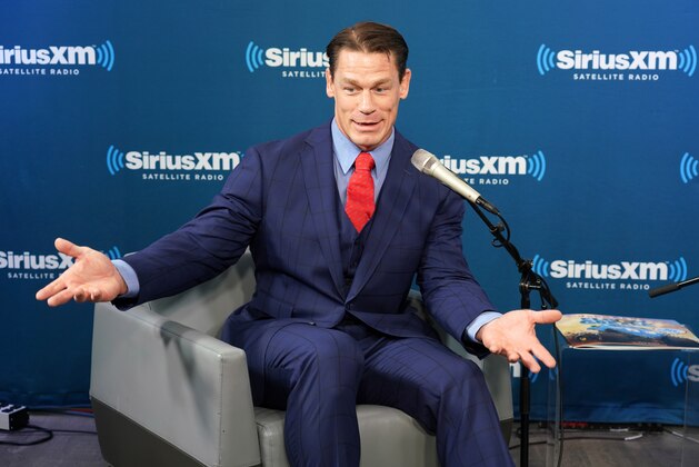 NEW YORK, NY - OCTOBER 10:  SiriusXM host Hoda Kotb talks with John Cena at the SiriusXM Studio on October 10, 2018 in New York City.  (Photo by Cindy Ord/Getty Images for SiriusXM)