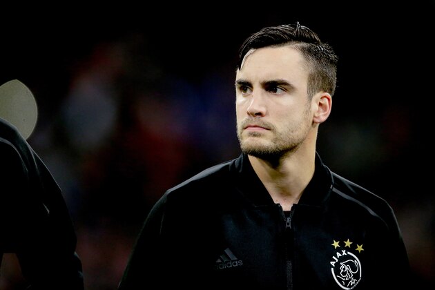 AMSTERDAM, NETHERLANDS - OCTOBER 23: Nicolas Tagliafico of Ajax  during the UEFA Champions League  match between Ajax v Benfica at the Johan Cruijff Arena on October 23, 2018 in Amsterdam Netherlands (Photo by Eric Verhoeven/Soccrates/Getty Images)