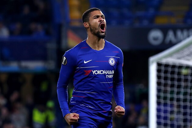 LONDON, ENGLAND - OCTOBER 25:  Ruben Loftus-Cheek of Chelsea celebrates after scoring his sides first goal during the UEFA Europa League Group L match between Chelsea and FC BATE Borisov at Stamford Bridge on October 25, 2018 in London, United Kingdom.  (Photo by Clive Rose/Getty Images)