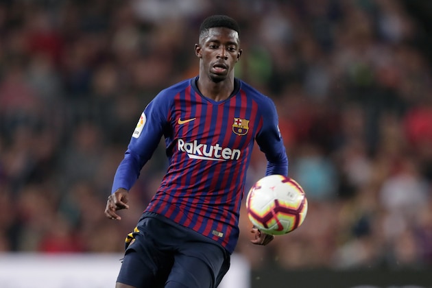 BARCELONA, SPAIN - OCTOBER 20: Ousmane Dembele of FC Barcelona  during the La Liga Santander  match between FC Barcelona v Sevilla at the Camp Nou on October 20, 2018 in Barcelona Spain (Photo by Jeroen Meuwsen/Soccrates/Getty Images)