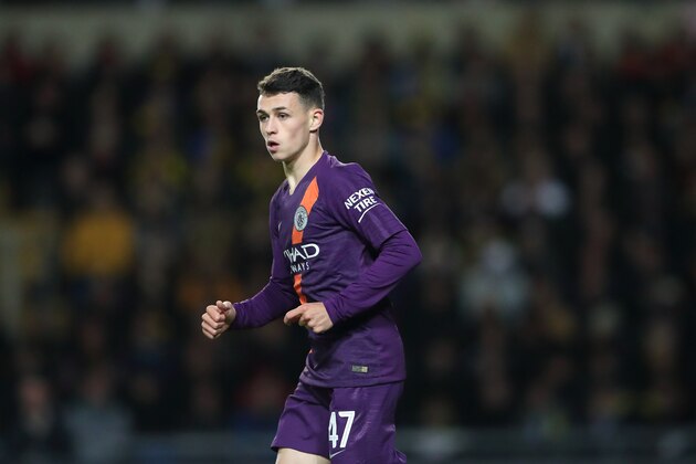 OXFORD, ENGLAND - SEPTEMBER 25: Phil Foden of Manchester City during the Carabao Cup Third Round match between Oxford United and Manchester City at Kassam Stadium on September 25, 2018 in Oxford, England. (Photo by James Williamson - AMA/Getty Images)