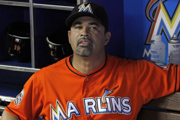 Miami Marlins manager Ozzie Guillen is shown in the dugout during a baseball game against the New York Mets in Miami, Wednesday, Oct. 3, 2012. (AP Photo/Alan Diaz) Miami Marlins manager Ozzie Guillen is shown in the dugout during a baseball game against the New York Mets in Miami, Wednesday, Oct. 3, 2012. (AP Photo/Alan Diaz)