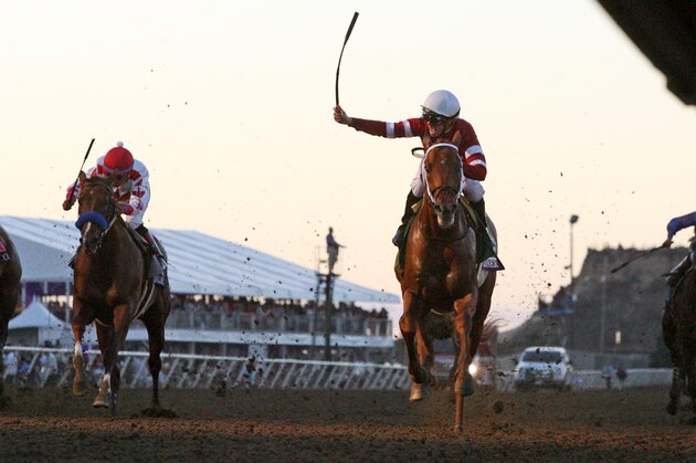DEL MAR, CA NOVEMBER 4: Gun Runner with Florent Geroux up wins the Breeders Cup Classic at Del Mar Race Track on November 4, 2017 in Del Mar, California (Photo by Horsephotos/Getty Images)