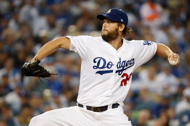 LOS ANGELES, CA - OCTOBER 28:  Clayton Kershaw #22 of the Los Angeles Dodgers delivers the pitch during the first inning against the Boston Red Sox in Game Five of the 2018 World Series at Dodger Stadium on October 28, 2018 in Los Angeles, California.  (Photo by Sean M. Haffey/Getty Images)