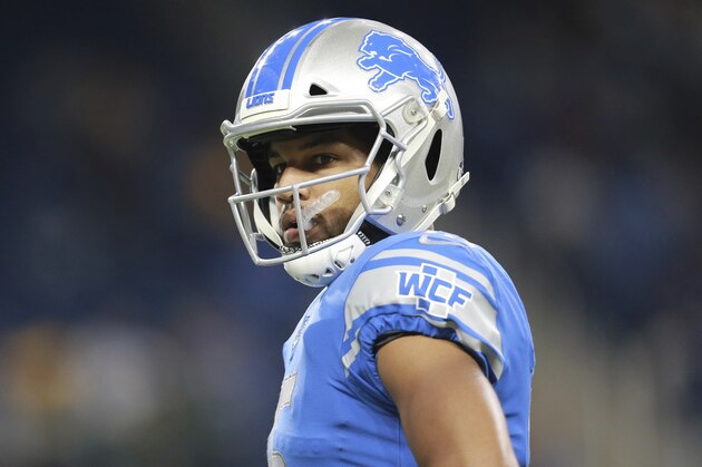Detroit Lions wide receiver Golden Tate is seen during pregame of an NFL football game against the Green Bay Packers, Sunday, Oct. 7, 2018, in Detroit. (AP Photo/Rey Del Rio)