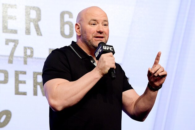 NEW YORK, NY - SEPTEMBER 20: UFC President Dana White speaks to the media during the UFC 229 Press Conference at Radio City Music Hall on September 20, 2018 in New York City.  (Photo by Steven Ryan/Getty Images)