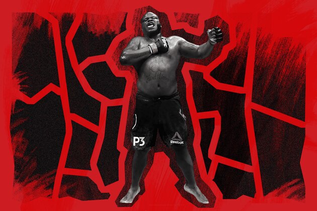 LAS VEGAS, NV - OCTOBER 06:  Derrick Lewis celebrates knocking out Alexander Volkov of Russia in their heavyweight bout during the UFC 229 event inside T-Mobile Arena on October 6, 2018 in Las Vegas, Nevada.  (Photo by Harry How/Getty Images)