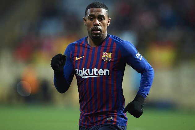 LEON, SPAIN - OCTOBER 31:  Malcom of FC Barcelona looks on during the Spanish Copa del Rey match between Cultura Leonesa and FC Barcelona at Estadio Reino de Leon on October 31, 2018 in Leon, Spain.  (Photo by Juan Manuel Serrano Arce/Getty Images)
