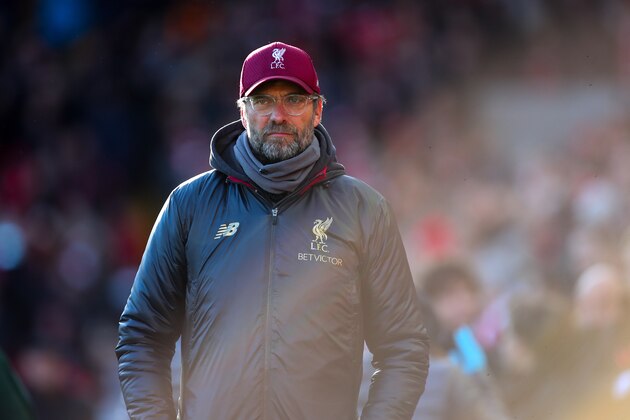 LIVERPOOL, ENGLAND - OCTOBER 27: Jurgen Klopp manager / head coach of Liverpool during the Premier League match between Liverpool FC and Cardiff City at Anfield on October 27, 2018 in Liverpool, United Kingdom. (Photo by Robbie Jay Barratt - AMA/Getty Images)