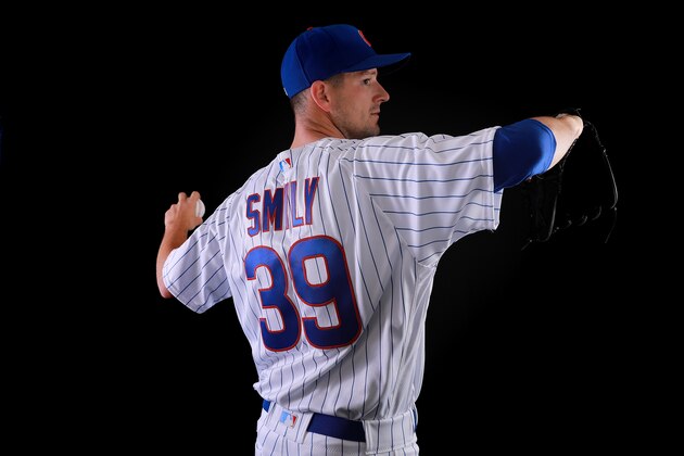 MESA, AZ - FEBRUARY 20:  Drew Smyly #39 of the Chicago Cubs poses during Chicago Cubs Photo Day on February 20, 2018 in Mesa, Arizona.  (Photo by Gregory Shamus/Getty Images)