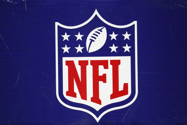 An NFL logo is shown at Ford Field during a football game between the Detroit Lions and against the Seattle Seahawks in Detroit, Sunday, Oct. 28, 2018. (AP Photo/Paul Sancya)