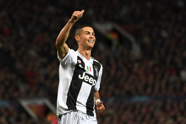MANCHESTER, ENGLAND - OCTOBER 23:  Cristiano Ronaldo of Juventus in action during the Group H match of the UEFA Champions League between Manchester United and Juventus at Old Trafford on October 23, 2018 in Manchester, United Kingdom.  (Photo by Michael Regan/Getty Images)
