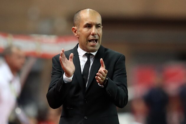 Monaco's Portuguese coach Leonardo Jardim reacts during the French L1 football match Monaco vs Nimes on September 21, 2018 at the 'Louis II Stadium' in Monaco. (Photo by VALERY HACHE / AFP)        (Photo credit should read VALERY HACHE/AFP/Getty Images)