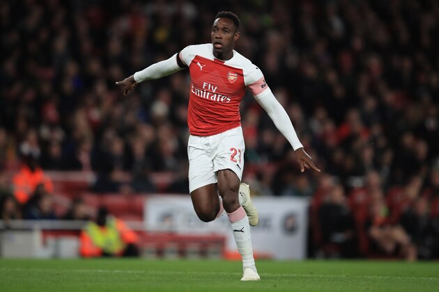 LONDON, ENGLAND - OCTOBER 31: Danny Welbeck of Arsenal during the Carabao Cup Fourth Round match between Arsenal and Blackpool at Emirates Stadium on October 31, 2018 in London, England. (Photo by Marc Atkins/Getty Images)