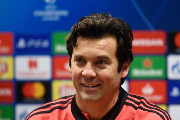 Real Madrid's Argentinian coach Santiago Solari addresses a press conference on the eve of the UEFA Champions League group G football match Viktoria Plzen v Real Madrid in Plzen, Czech Republic on November 6, 2018. (Photo by Michal CIZEK / AFP)        (Photo credit should read MICHAL CIZEK/AFP/Getty Images)