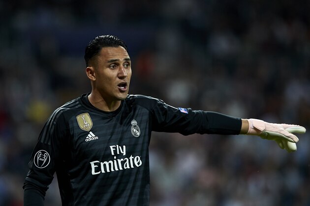MADRID, SPAIN - OCTOBER 23:  Keylor Navas of Real Madrid reacts during the Group G match of the UEFA Champions League between Real Madrid  and Viktoria Plzen at Bernabeu on October 23, 2018 in Madrid, Spain.  (Photo by Quality Sport Images/Getty Images)
