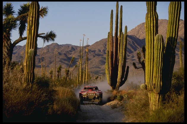 Mike Leslie drives third in Class 3 at the Score Baja 1000.