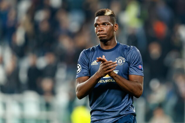 TURIN, ITALY - NOVEMBER 07: Paul Pogba of Manchester United gestures during the Group H match of the UEFA Champions League between Juventus and Manchester United at  on November 7, 2018 in Turin, Italy. (Photo by TF-Images/Getty Images)